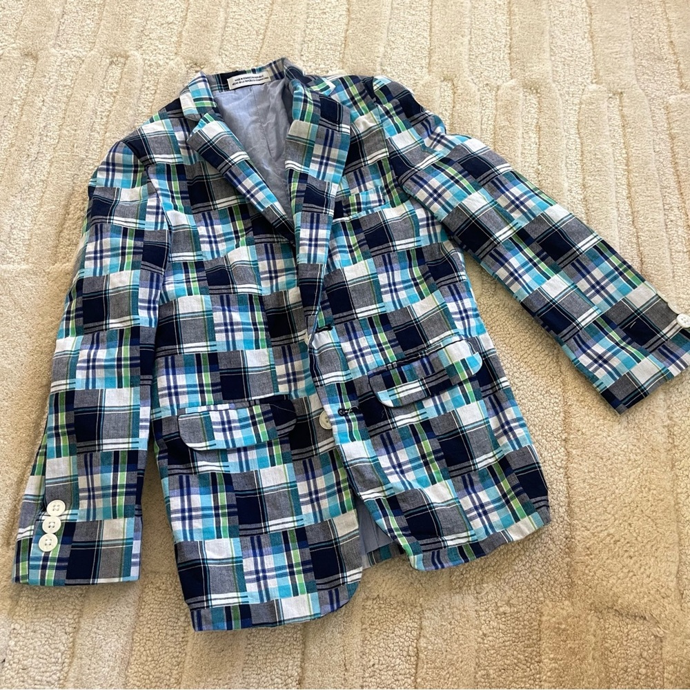 Sz 8 IZOD plaid Sport Coat